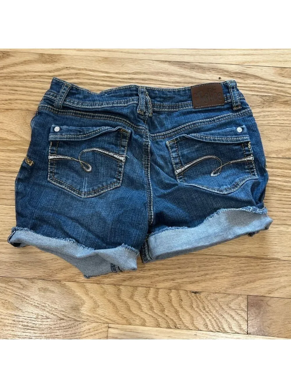 Justice Girls Denim Jean Shorts Size 16